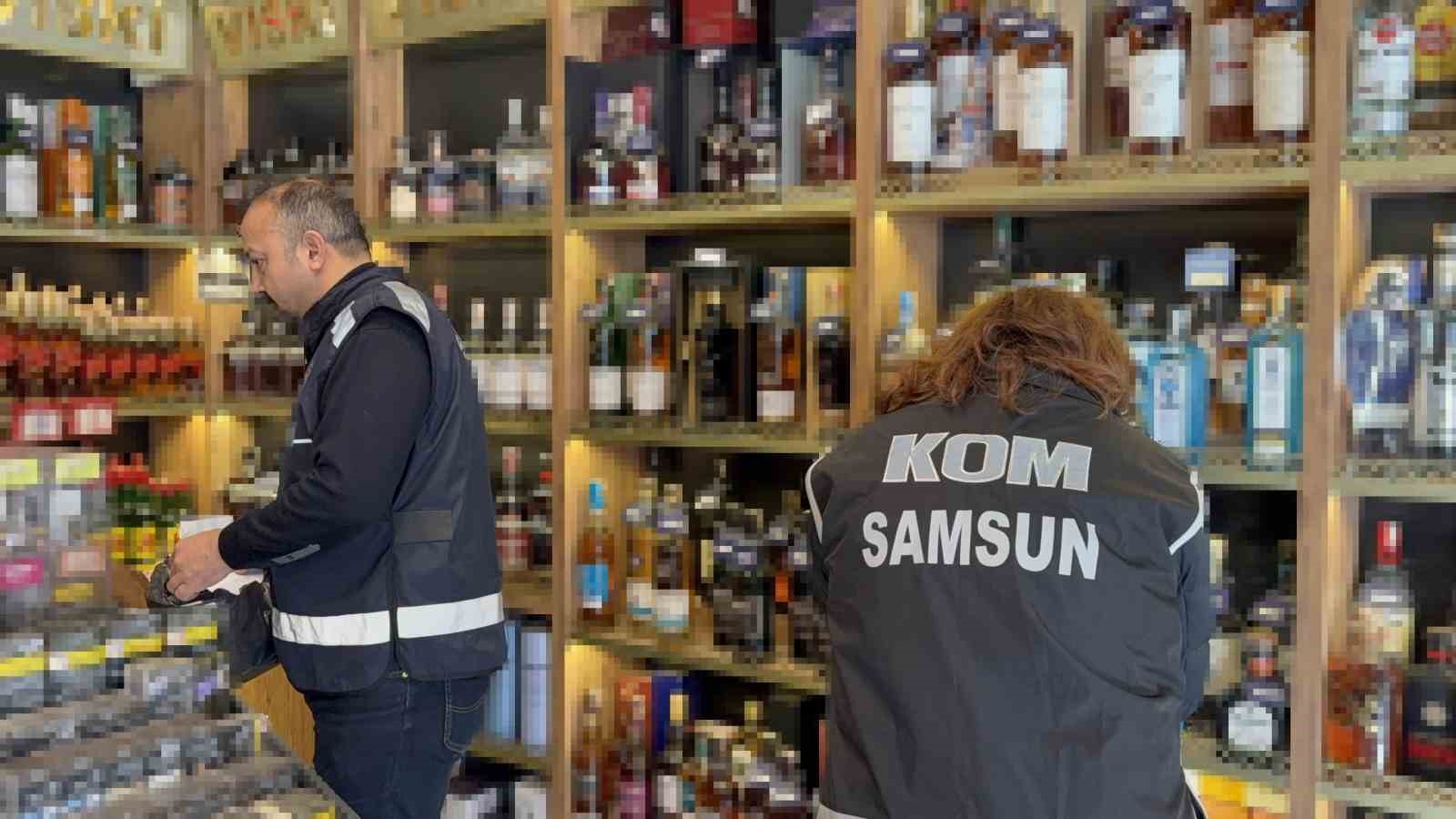samsunda polis yilbasi oncesi sahte ve kacak icki denetimi yapti 6 fYyTUQYV