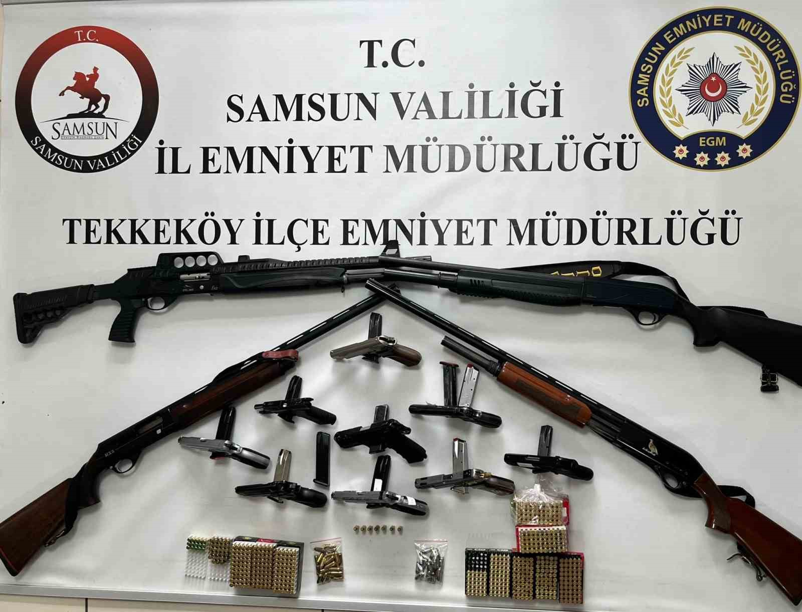 samsunda ruhsatsiz silah operasyonu 0