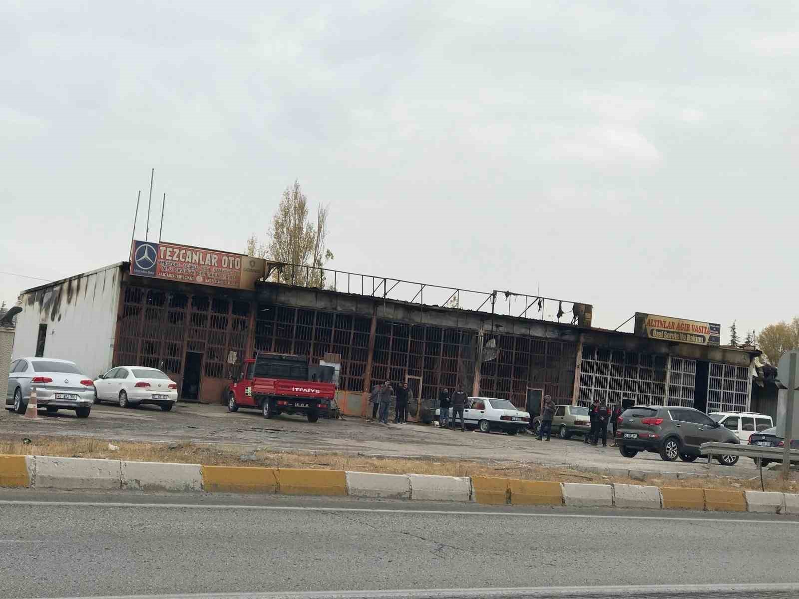 sanayi sitesinde cikan yanginda 9 is yeri kullanilamaz hale geldi 1