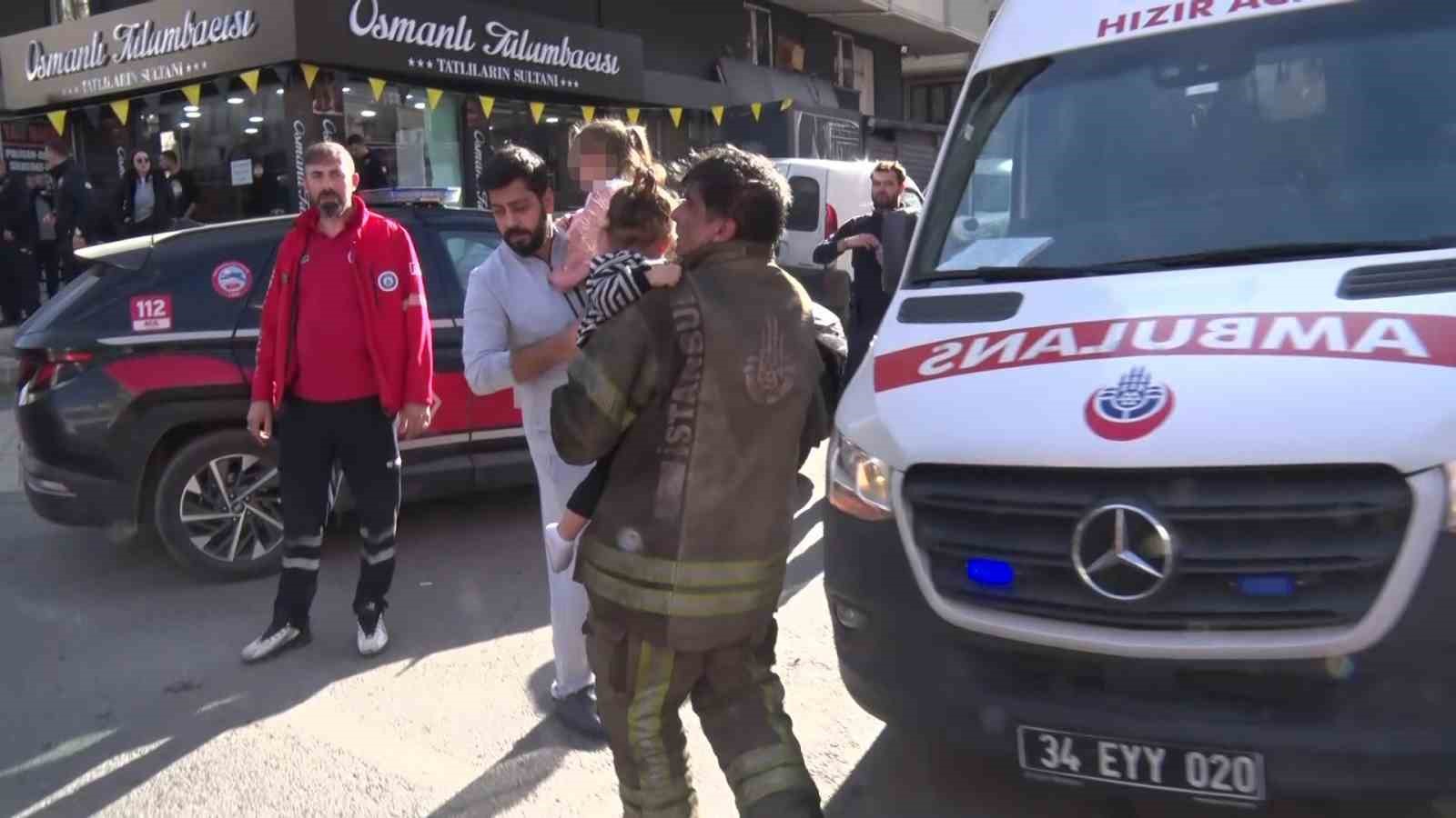 sancaktepede asansor yangini anne cocuk ve 2 itfaiye eri dumandan etkilendi 8 H17cpIw8