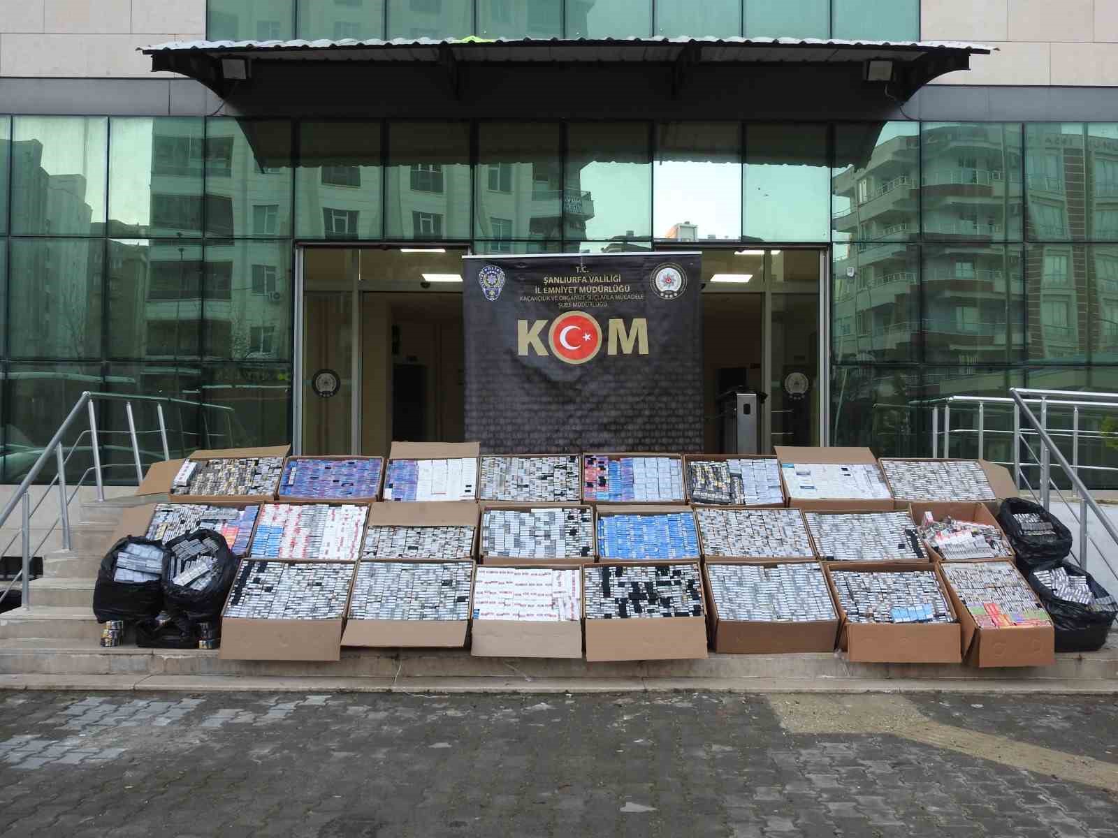 sanliurfada 30 bin paket kacak sigara ele gecirildi 0 O7LA52mz