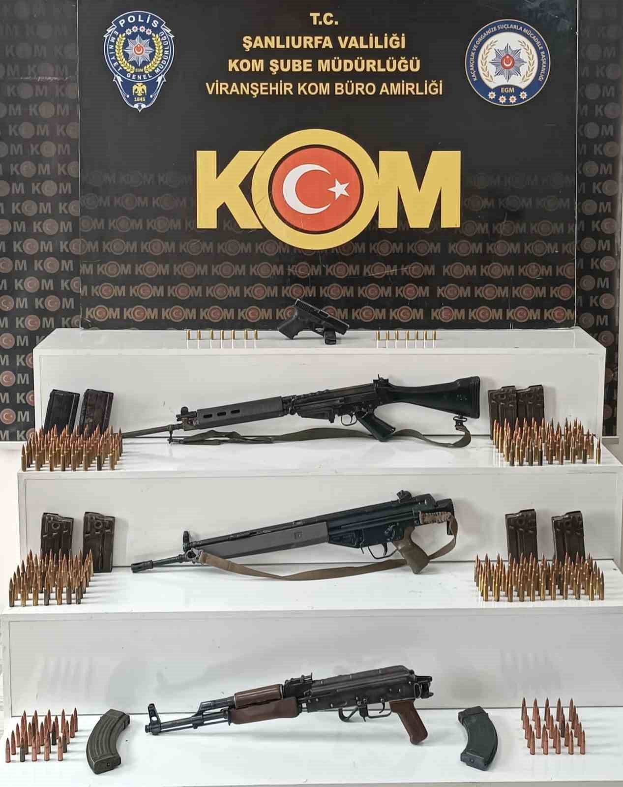 sanliurfada ruhsatsiz uzun namlulu silahlar ele gecirildi 0 bzTS2Dth