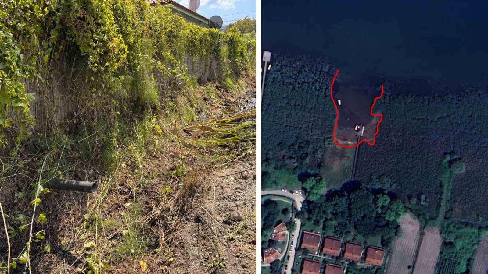 Sapanca Gölü’nde gizli borular, kesilen sazlıklar, işgal edilen kıyılar 7 sapanca golunde gizli borular kesilen sazliklar isgal edilen kiyilar 3