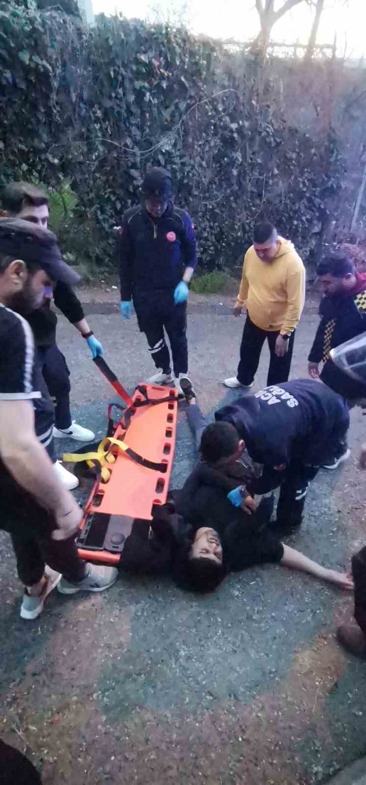 sariyerde bozuk yolun sebep oldugu kaza kamerada 1 yarali 3 qg5rdYhL