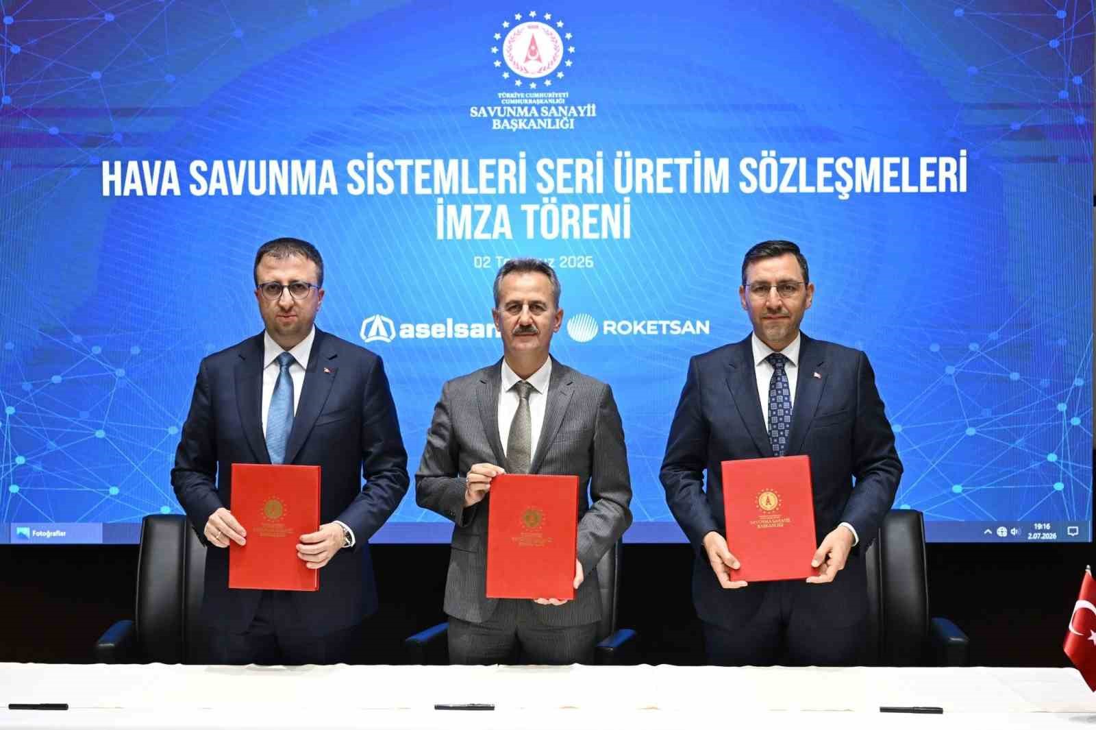 savunma sanayii baskani gorgun aselsan ve roketsan ile hisar a ve hisar o hava savunma sistemleri