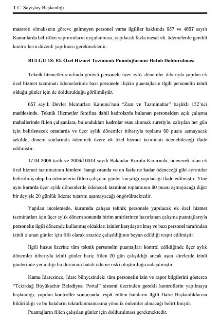 sayistay chpli tekirdag buyuksehir belediyesinde 19 usulsuzluk tespit etti 15
