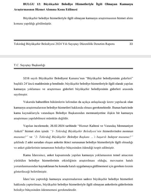 sayistay chpli tekirdag buyuksehir belediyesinde 19 usulsuzluk tespit etti 8