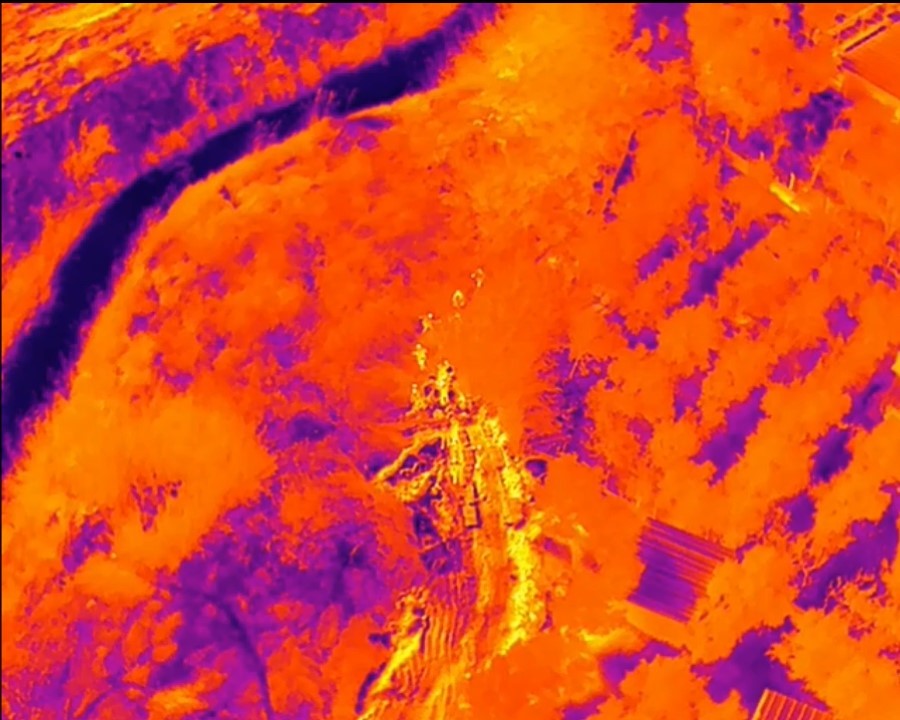 sazlikta gizlenen sahis dron kamerasiyla yakalandi 1