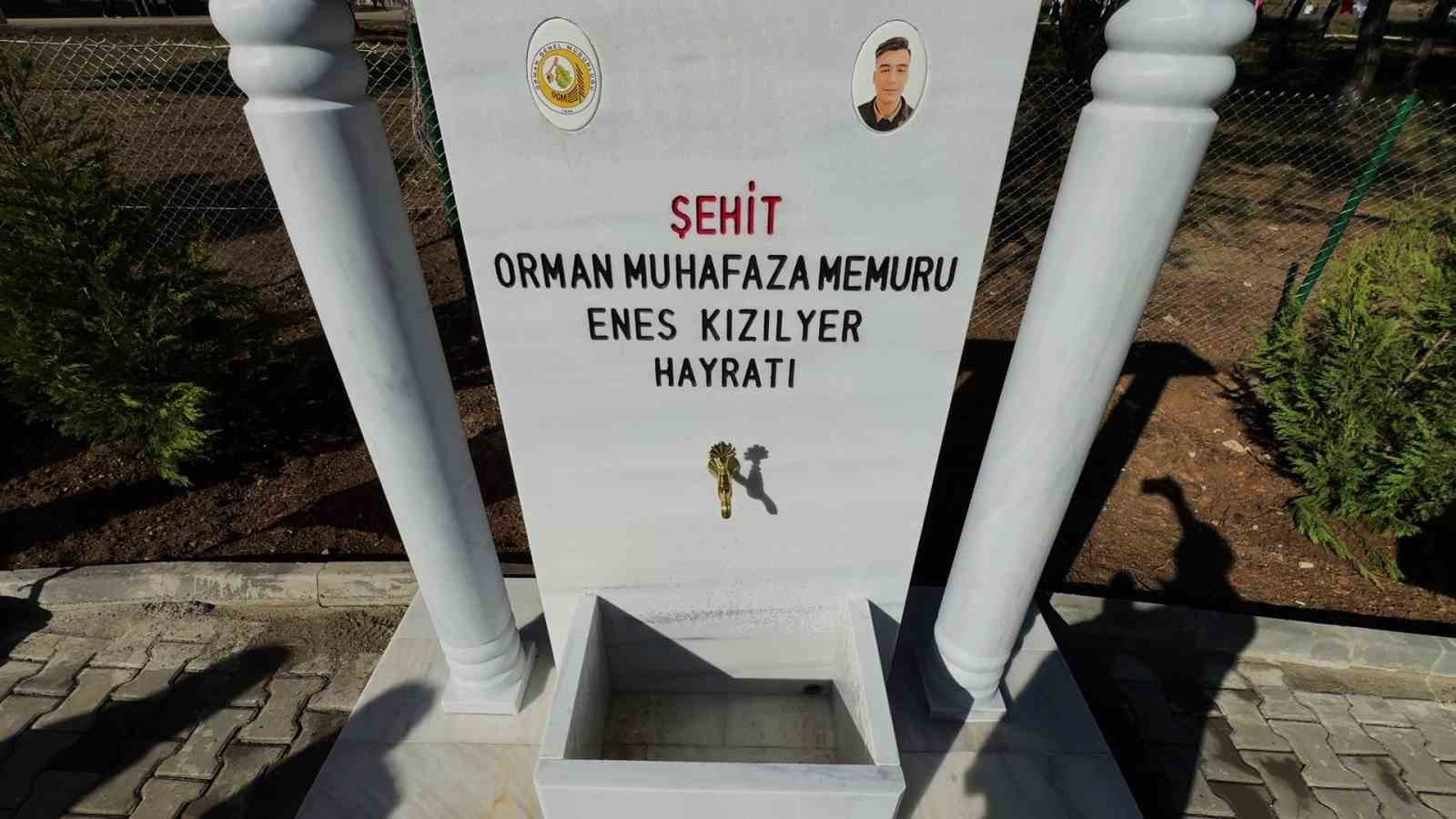 sehit orman iscisi enes kizilyer anisina cesme acilisi ve fidan dikimi yapildi 12 khIw4bIc