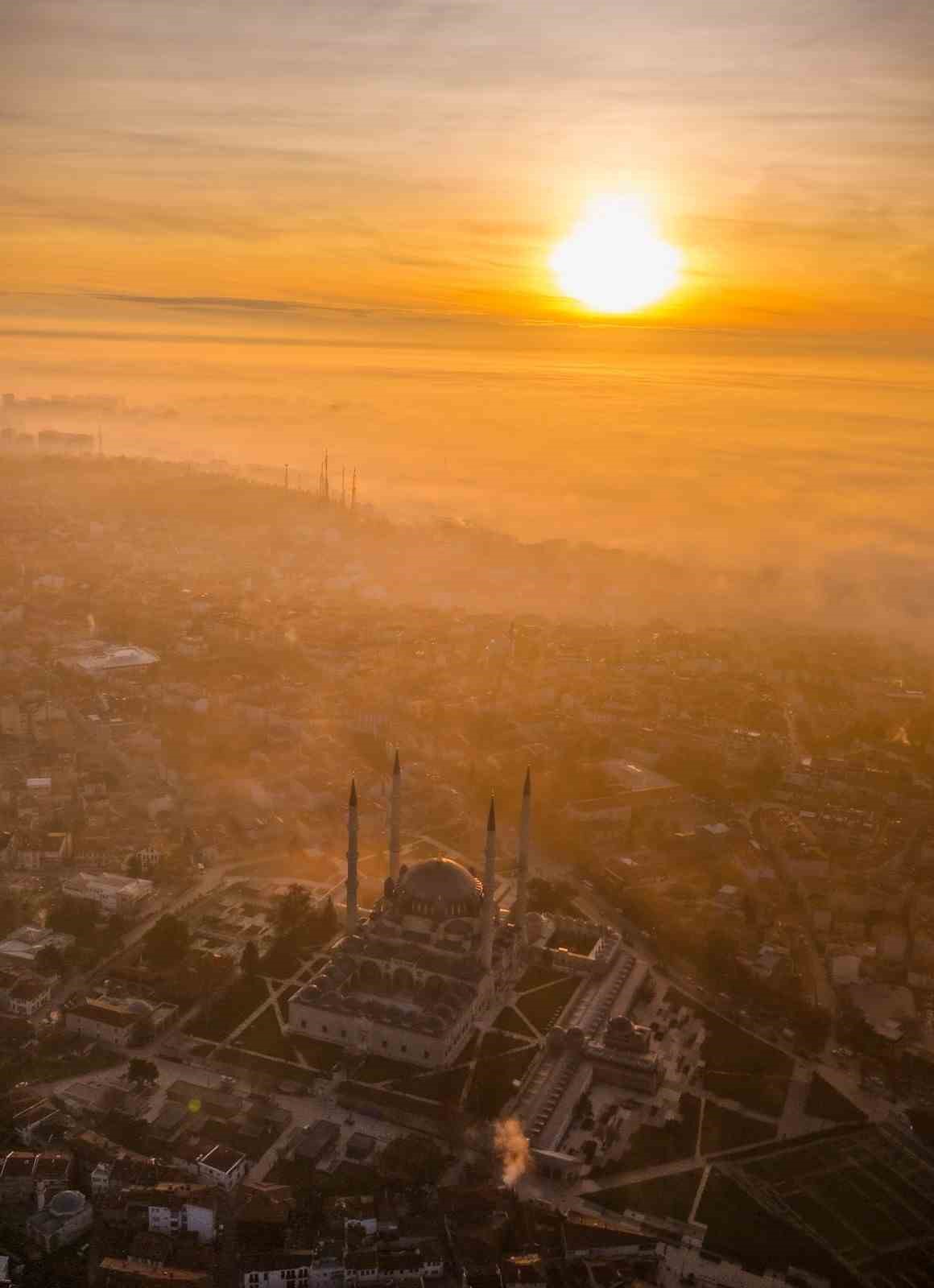 selimiye camii sis ve gunesin ilk isiklariyla kartpostallik goruntu sundu 4 MUT3LAsP