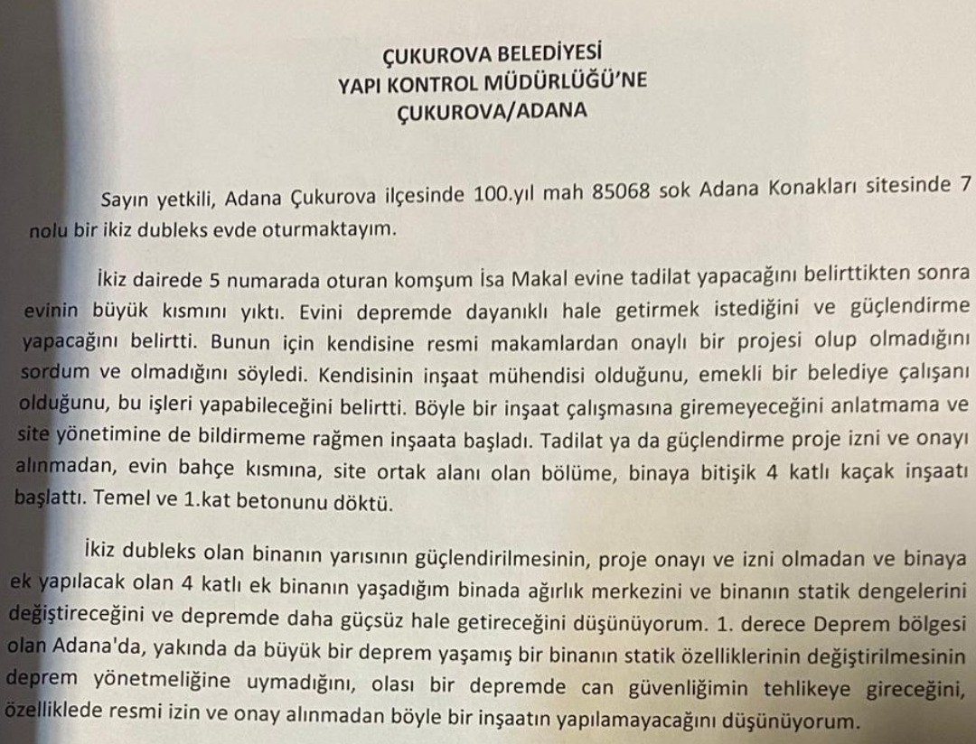 seyhan belediye baskan yardimcisi hakkinda kacak insaat ve izinsiz tadilat baslatti iddiasi 1 ZuXhVgeZ