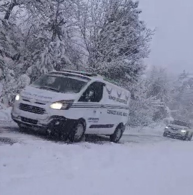 sinopta kar yagisi 34 koy yolu ulasima kapandi 1