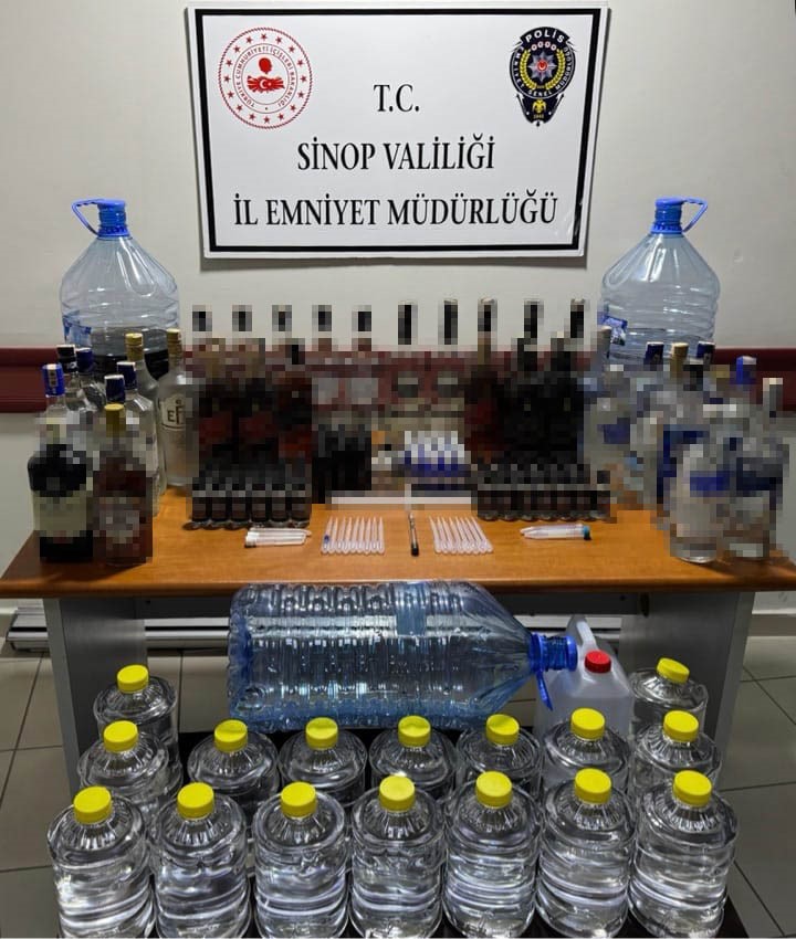 sinopta litrelerce kacak urun ele gecirildi 0