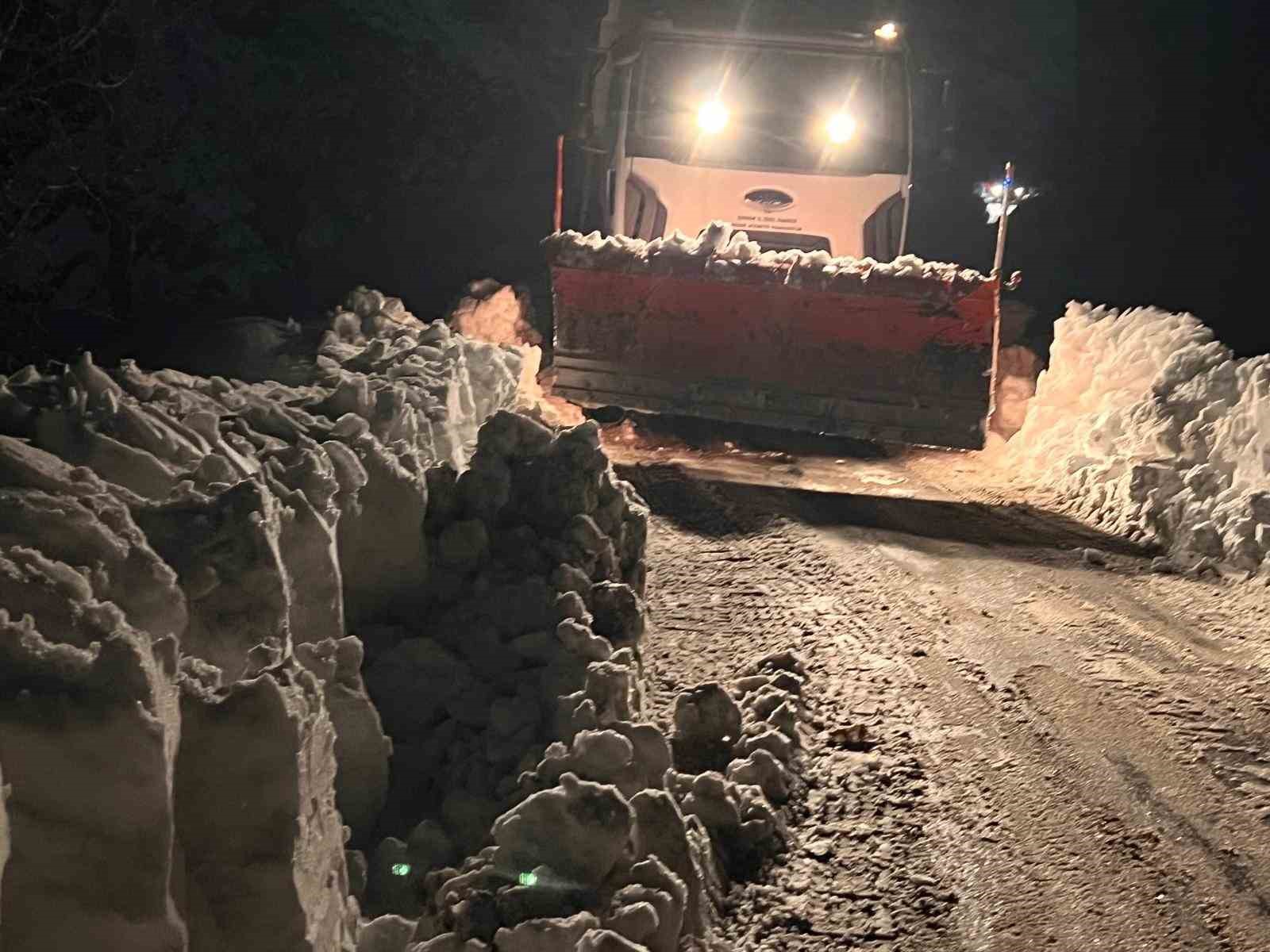 sirnakta cig nedeniyle kapanan yol ulasima acildi 1