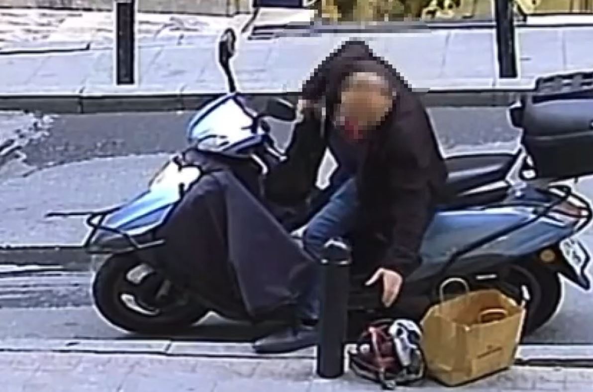 sislide kaldirimdaki taslama makinesini calan sahis tutuklandi 0 I55lQKLS