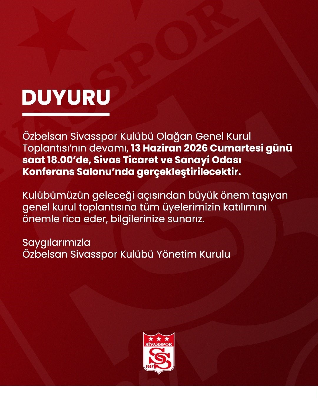 sivassporda gozler yeniden genel kurula cevrildi 0 nISmK36Z