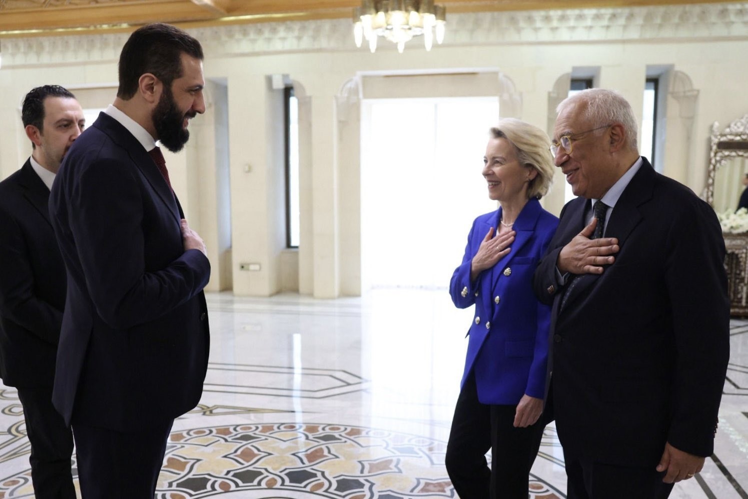 suriye devlet baskani es sara ile ab liderinden ilk gorusme 2