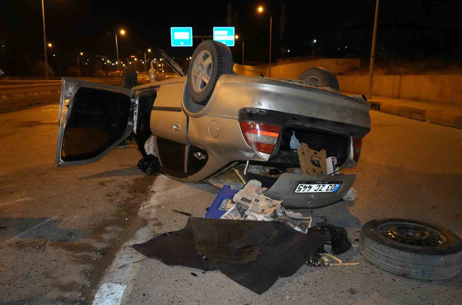 takla atan otomobil hurdaya dondu 2 yarali 5