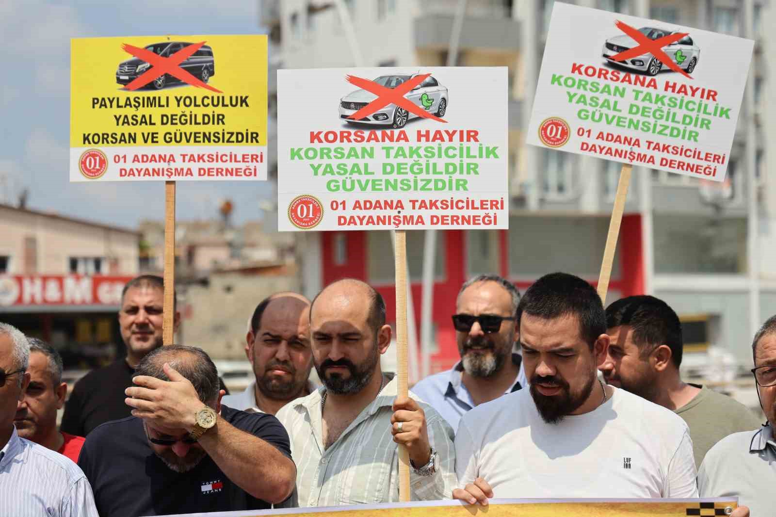 taksiciler konvoyla korsan tasimaciliga tepki gosterdi 4 wtH5TNYd