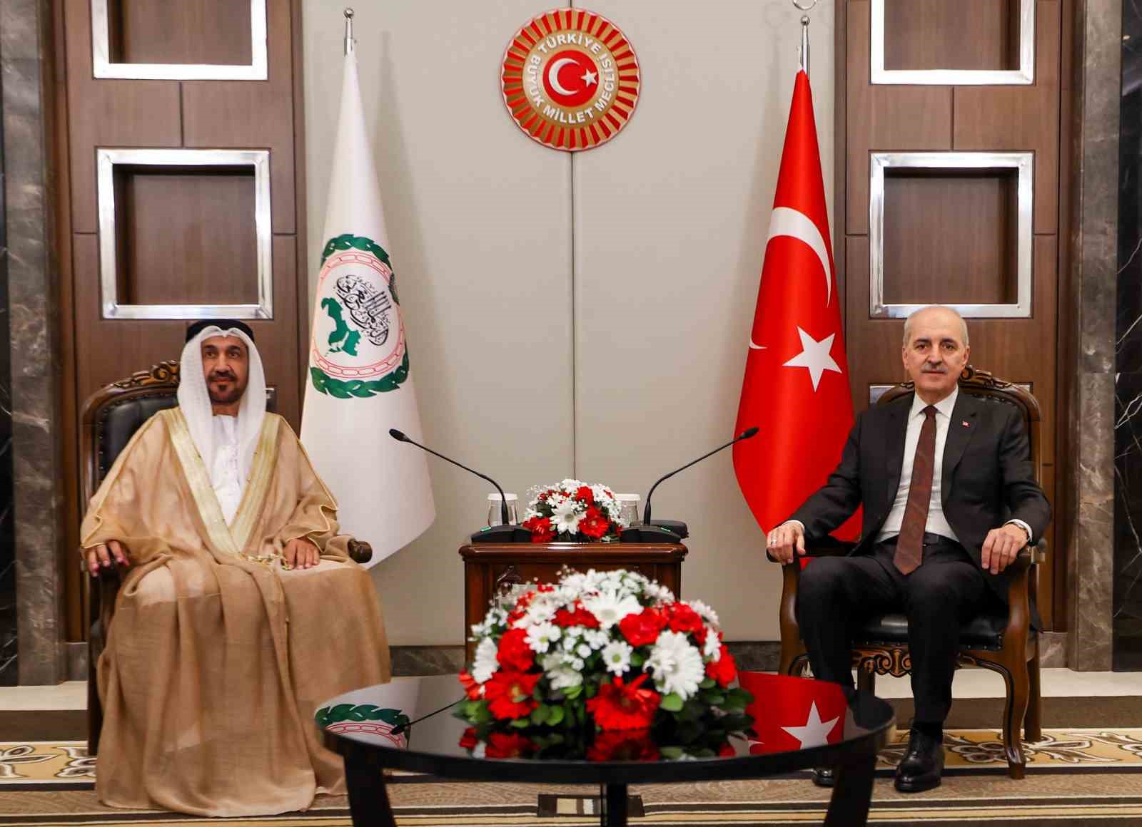 tbmm baskani kurtulmus arap parlamentosu baskani alyammahi ile gorustu 0 YHppqiEy