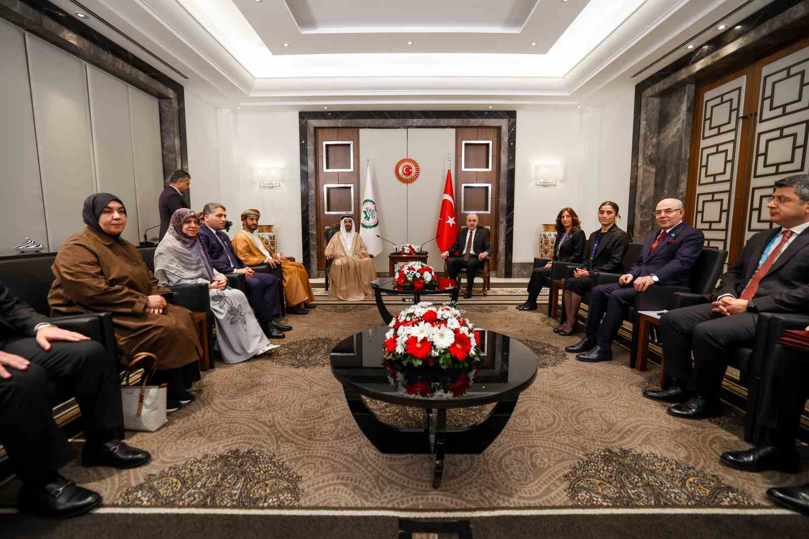 tbmm baskani kurtulmus arap parlamentosu baskani alyammahi ile gorustu 3