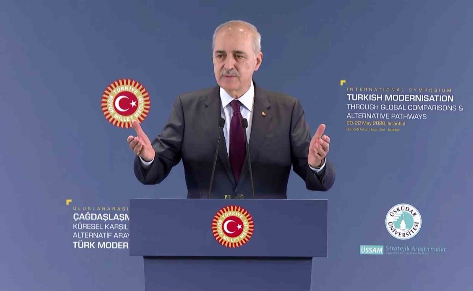 tbmm baskani kurtulmus barbar israil yonetiminin nasil durdurulacagi turkiyenin meselesidir 0