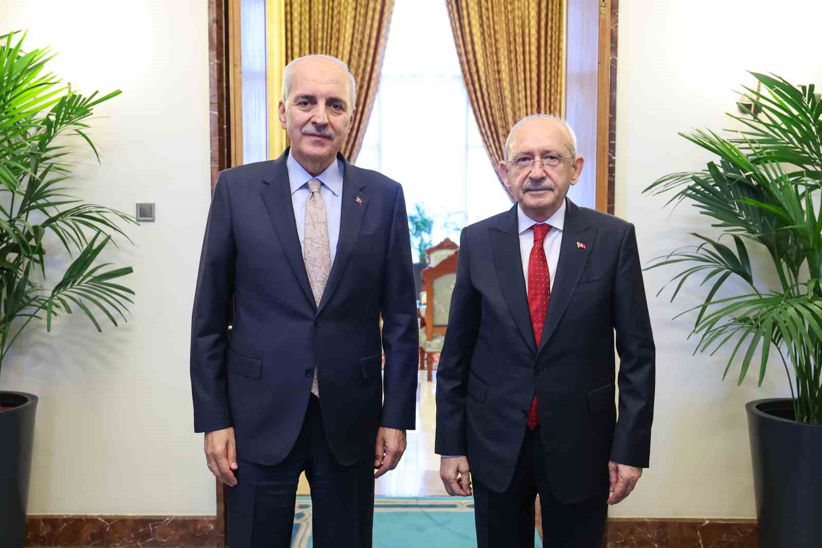 TBMM Başkanı Kurtulmuş, CHP Genel Başkanı Kılıçdaroğlu ile görüştü 4 tbmm baskani kurtulmus chp genel baskani kilicdaroglu ile gorustu 0