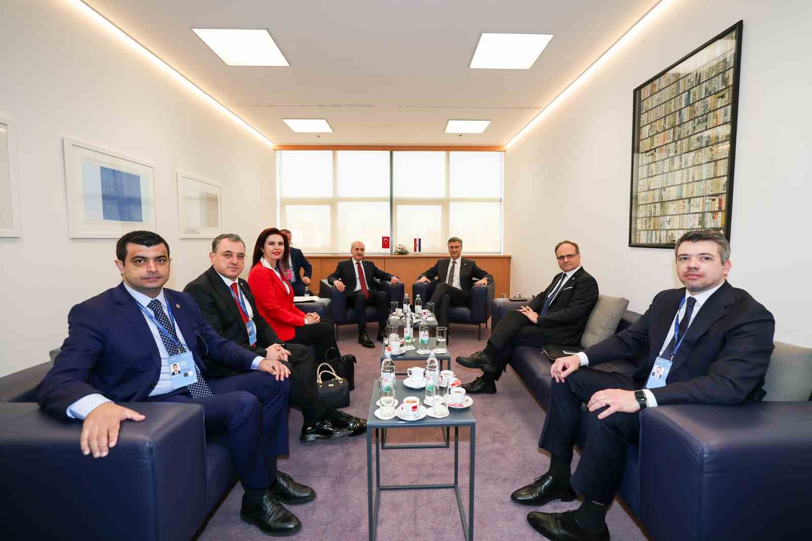 TBMM Başkanı Kurtulmuş, Hırvatistan Başbakanı Plenkovic ile görüştü 5 tbmm baskani kurtulmus hirvatistan basbakani plenkovic ile gorustu 1 VrFDpR8A