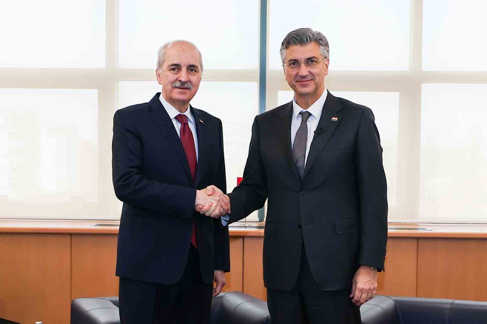 TBMM Başkanı Kurtulmuş, Hırvatistan Başbakanı Plenkovic ile görüştü 6 tbmm baskani kurtulmus hirvatistan basbakani plenkovic ile gorustu 2 YbfZC57E