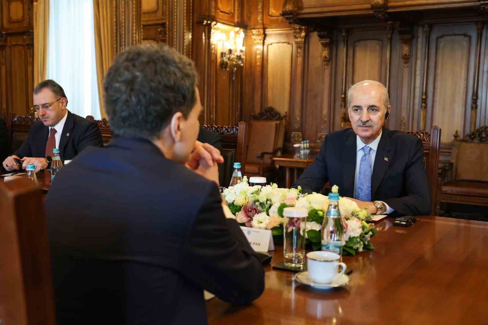 tbmm baskani kurtulmus romanya cumhurbaskani dan tarafindan kabul edildi 4 3UrArA4e