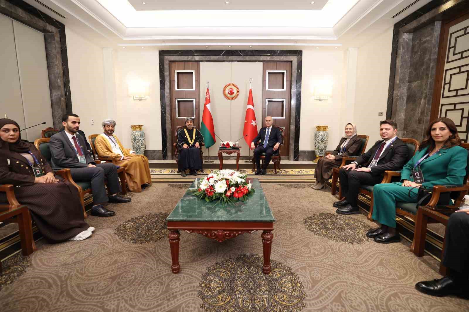 tbmm baskani kurtulmus umman sura meclisi baskani al maawali ile gorustu 1 GGCp68Jr