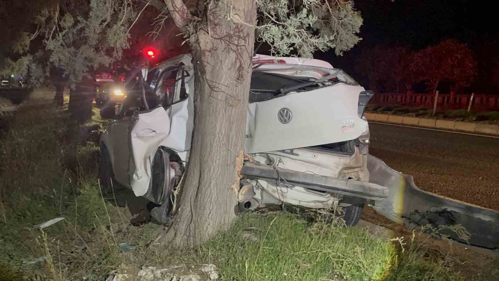 tekirdagda agaca carpan otomobilin surucusu yaralandi 0 JAsIANpY
