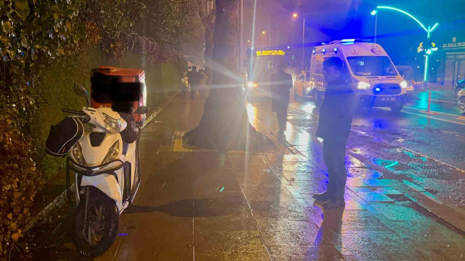 tekirdagda cukura giren motosikletli genc yaralandi 2
