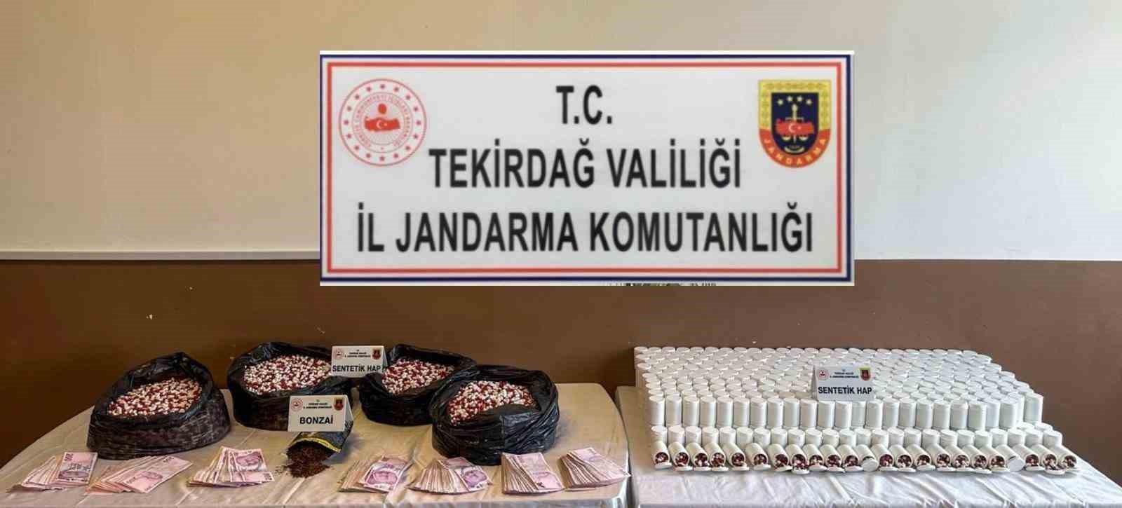 tekirdagda dev uyusturucu operasyonu 55 bin sentetik ecza ele gecirildi 0