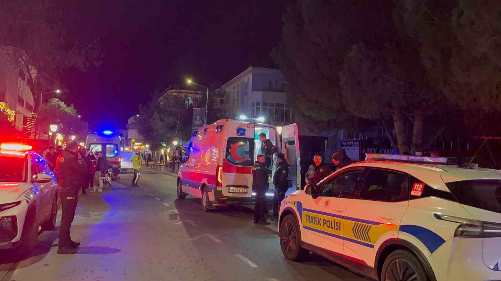 tekirdagda iki motosiklet kafa kafaya carpisti 2 yarali 2