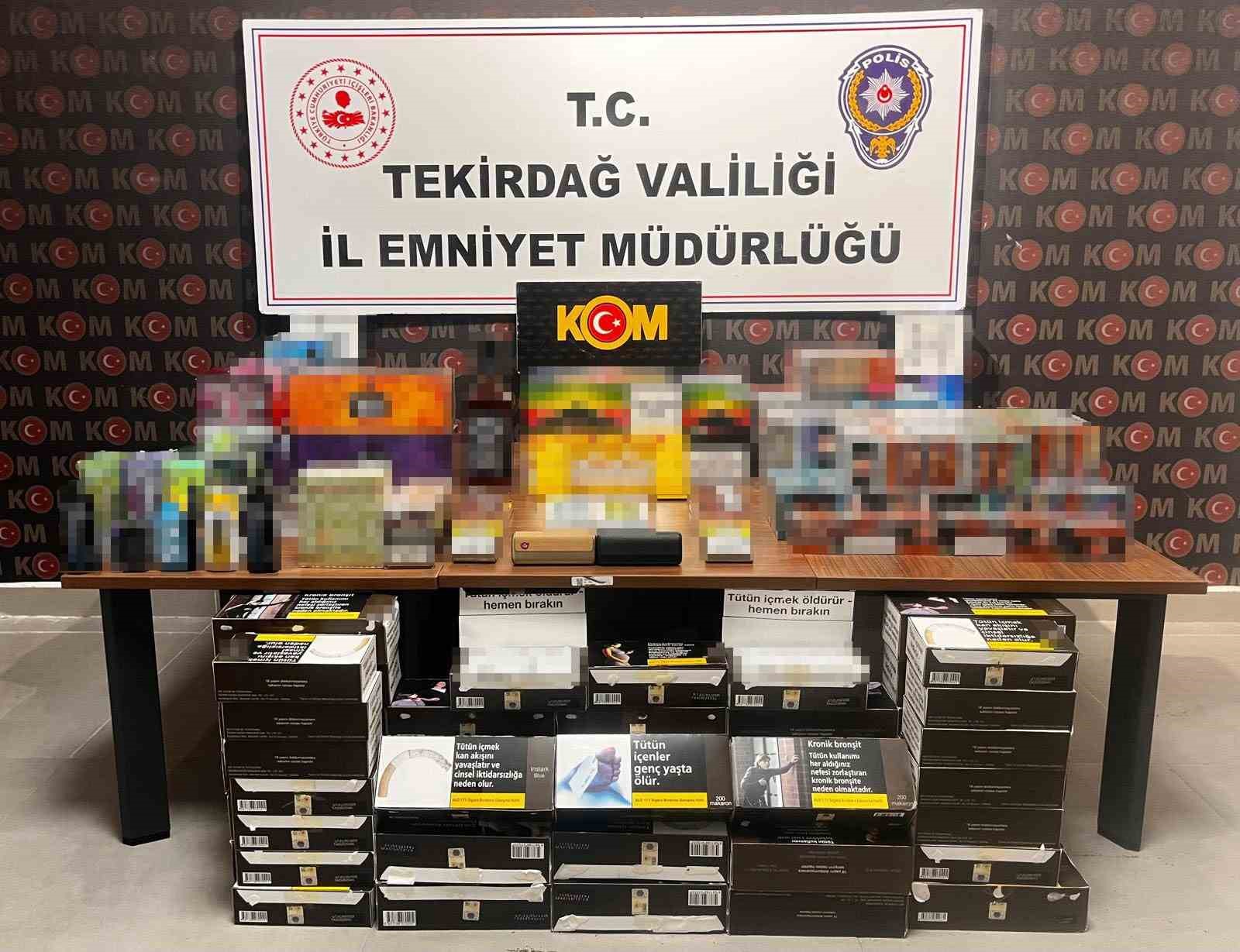tekirdagda kacakcilik operasyonlarinda cok sayida urun ele gecirildi 0 sOXm9H7h