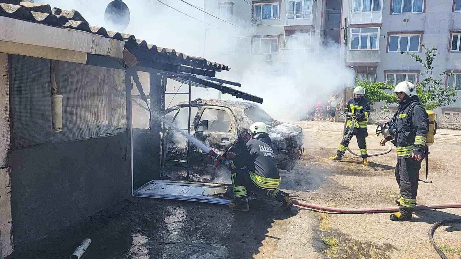 tekirdagda otomobil ve garaj kule dondu 1 M3suwg8L