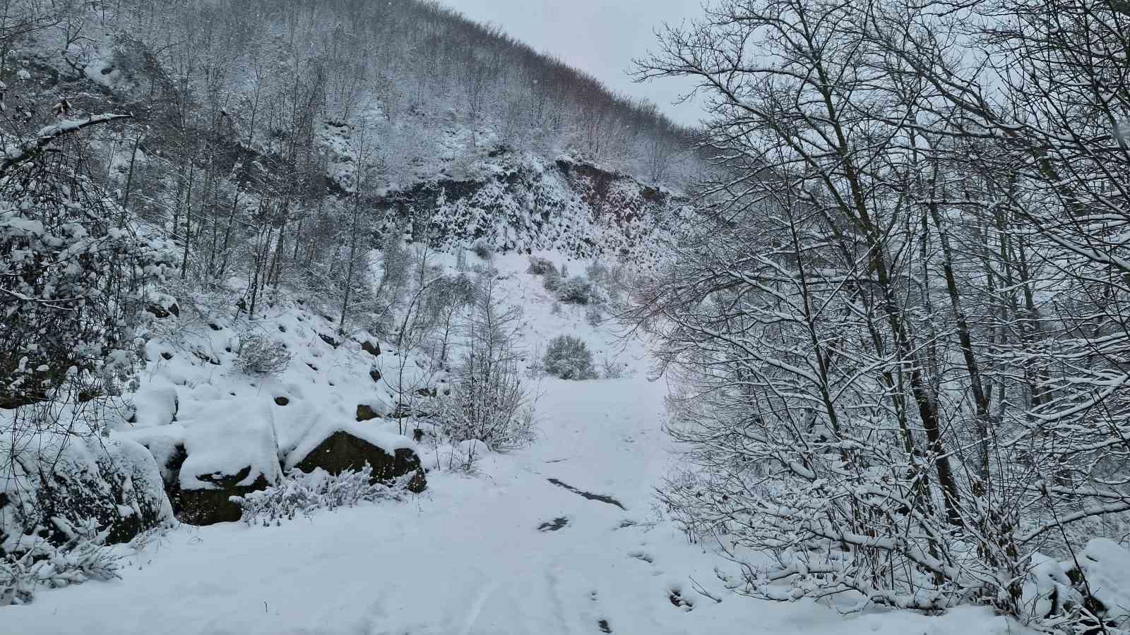 tekirdagin yuksek kesimleri yagan karla beyaza burundu 11 4cC3DE9M