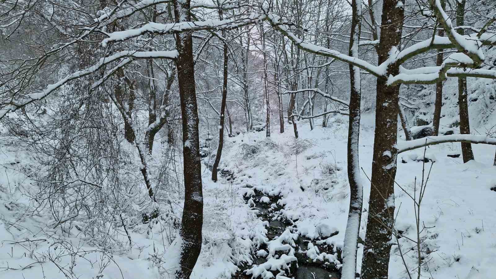 tekirdagin yuksek kesimleri yagan karla beyaza burundu 7 K35fg3gz