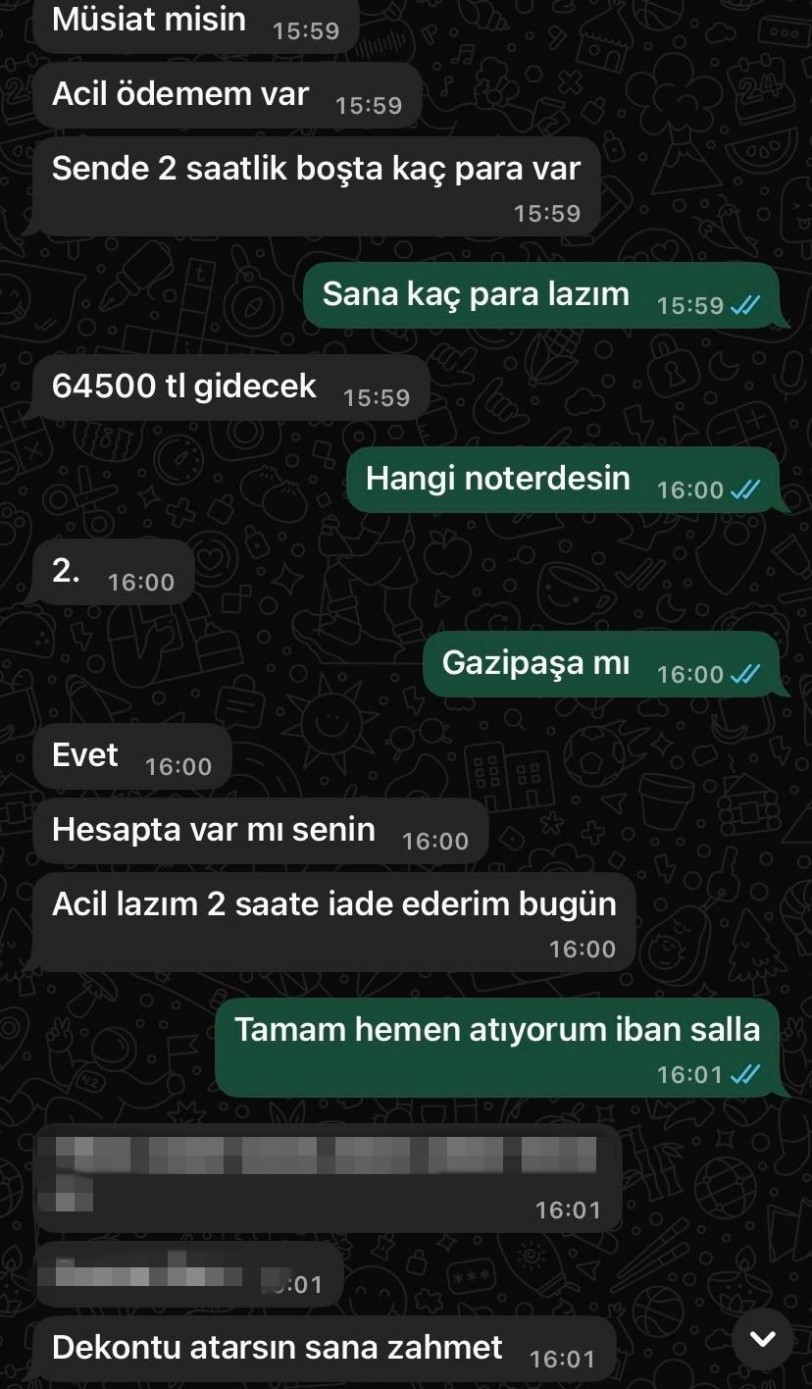 Telefon hattı kopyalanıp arkadaşlarından para istendi: "Benim canım yandı, başkasının yanmasın" 6 telefon hatti kopyalanip arkadaslarindan para istendi benim canim yandi baskasinin yanmasin 2
