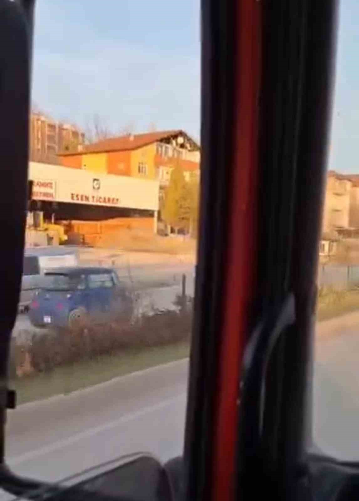 ters istikamette canini hice sayarak ilerledigi anlar kamerada 1