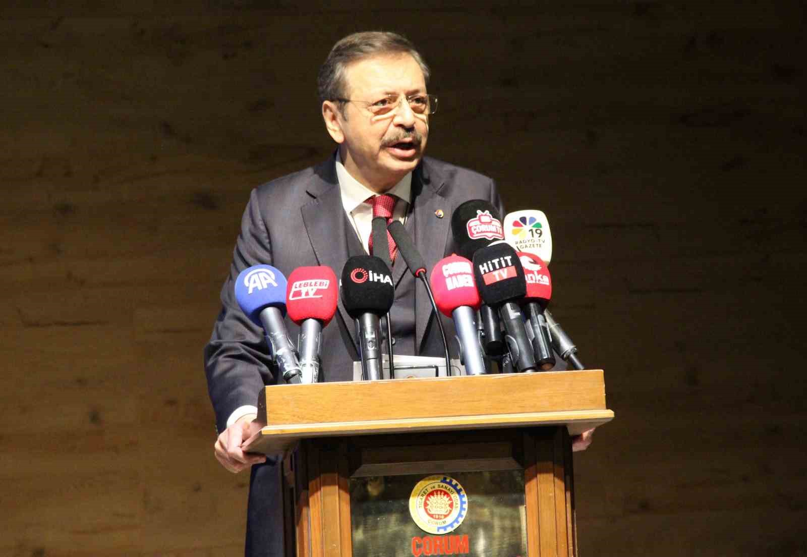 tobb baskani hisarciklioglu corumun ihracati son 10 senede 100 milyon dolardan 5 milyar dolarin