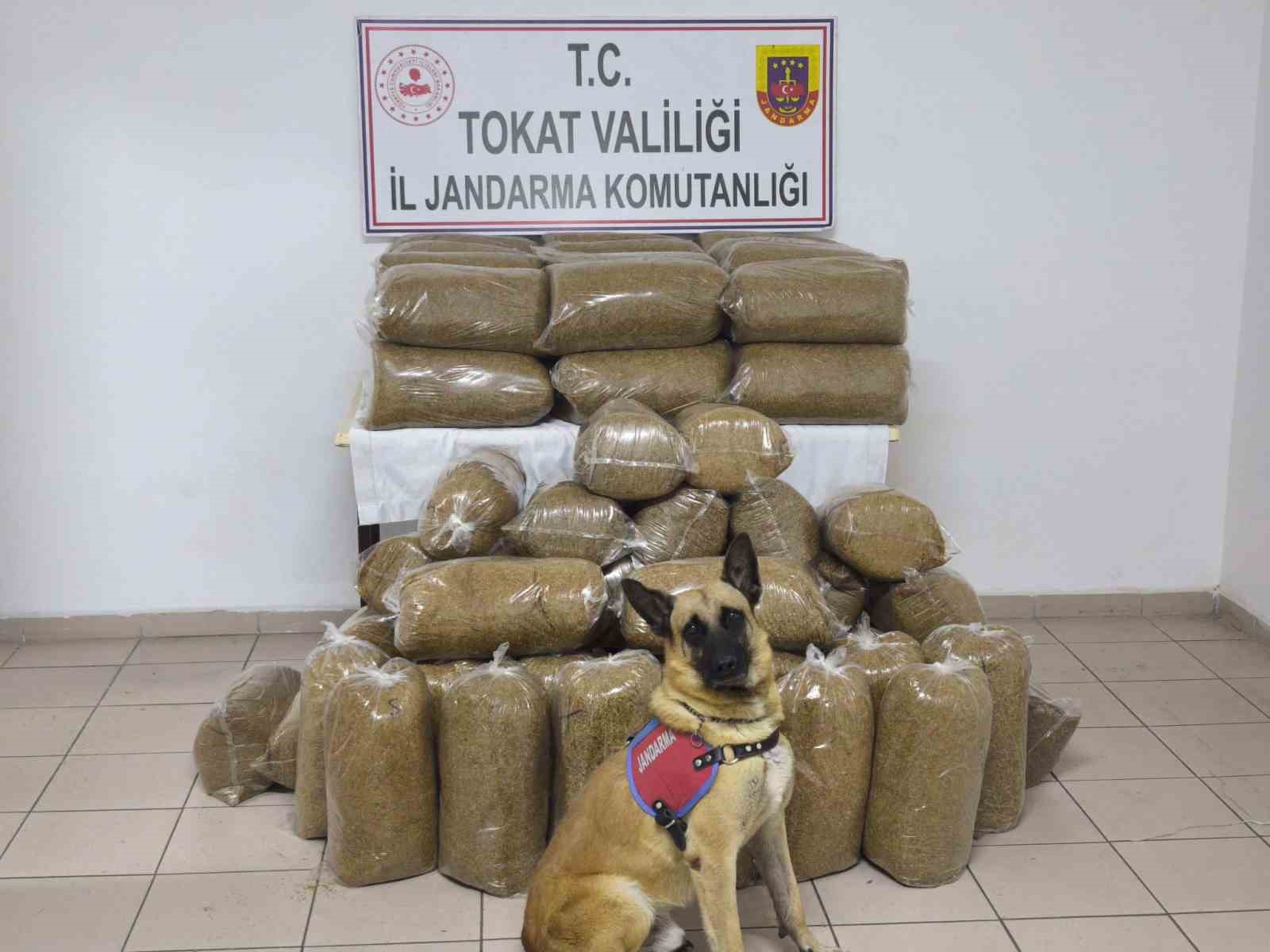 tokatta 340 kilo kacak tutun ele gecirildi 0 QhHmHUZD
