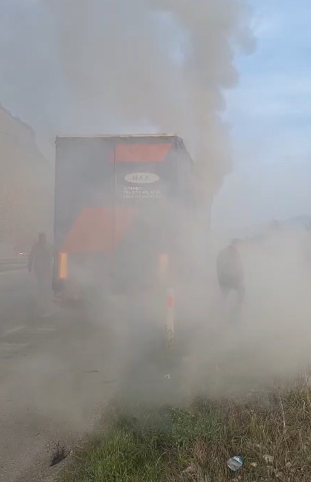 tokatta tir surucusunun hizli mudahalesi muhtemel faciayi onledi 1