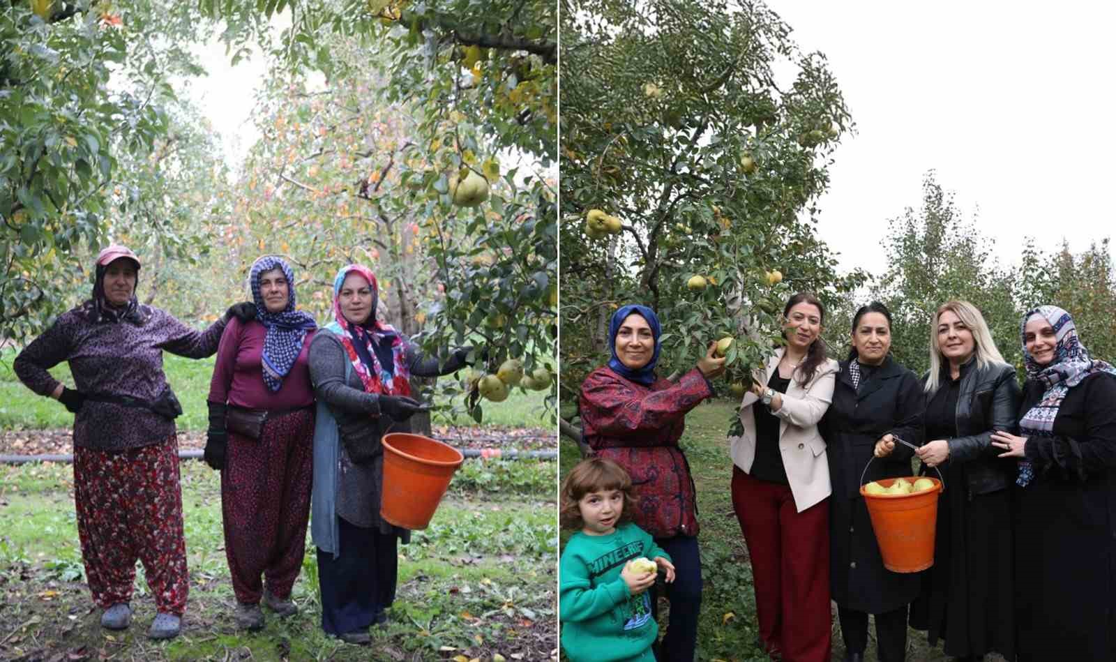 topuklu is kadinlari ile salvarli koylu kadinlari ayni tarlada 3