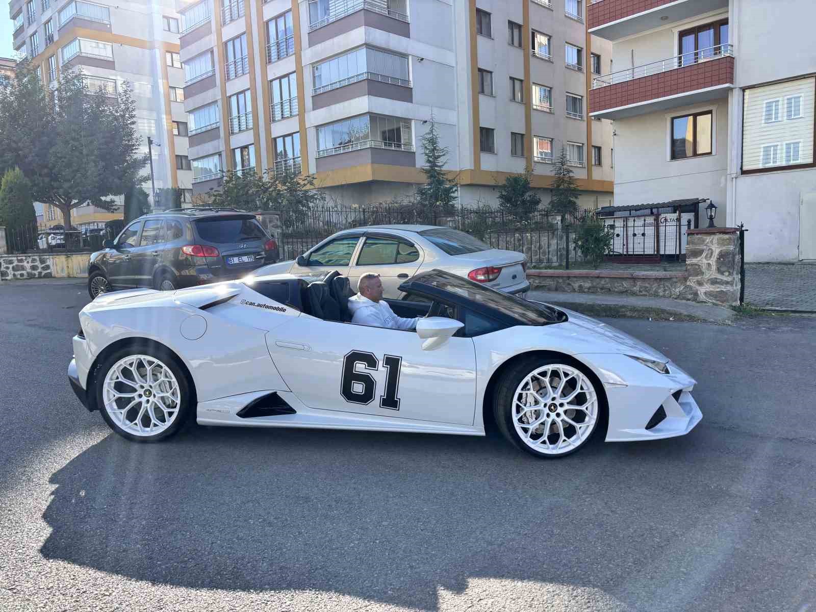trabzona lamborghini ile geldi koy yollarinda ilgi odagi oldu 4 yDkirkAU