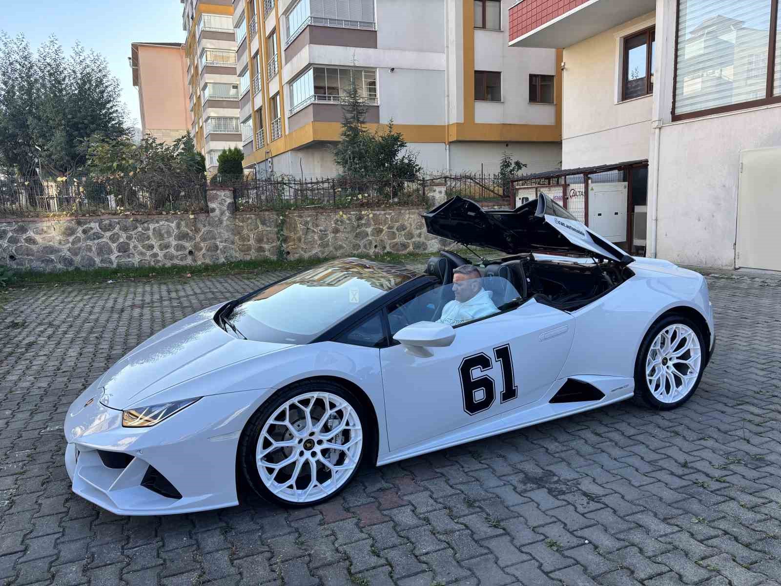 trabzona lamborghini ile geldi koy yollarinda ilgi odagi oldu 5 dctivtL2
