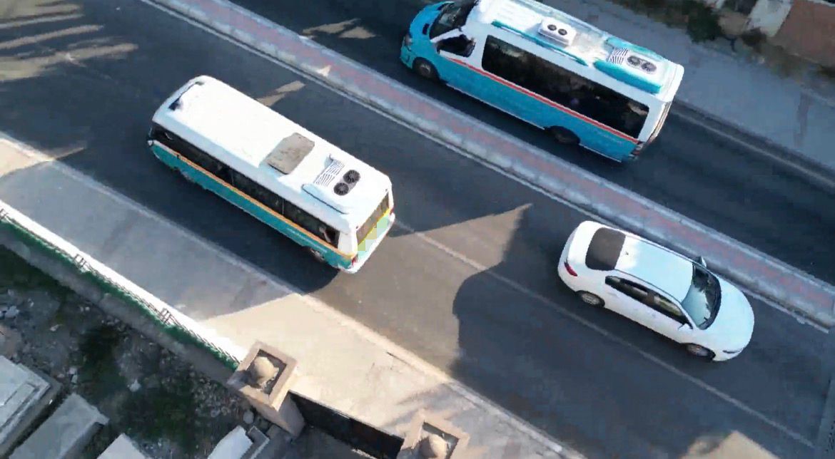 trafikten kacan dolmus soforu 200 metre ters seritte gitti 1