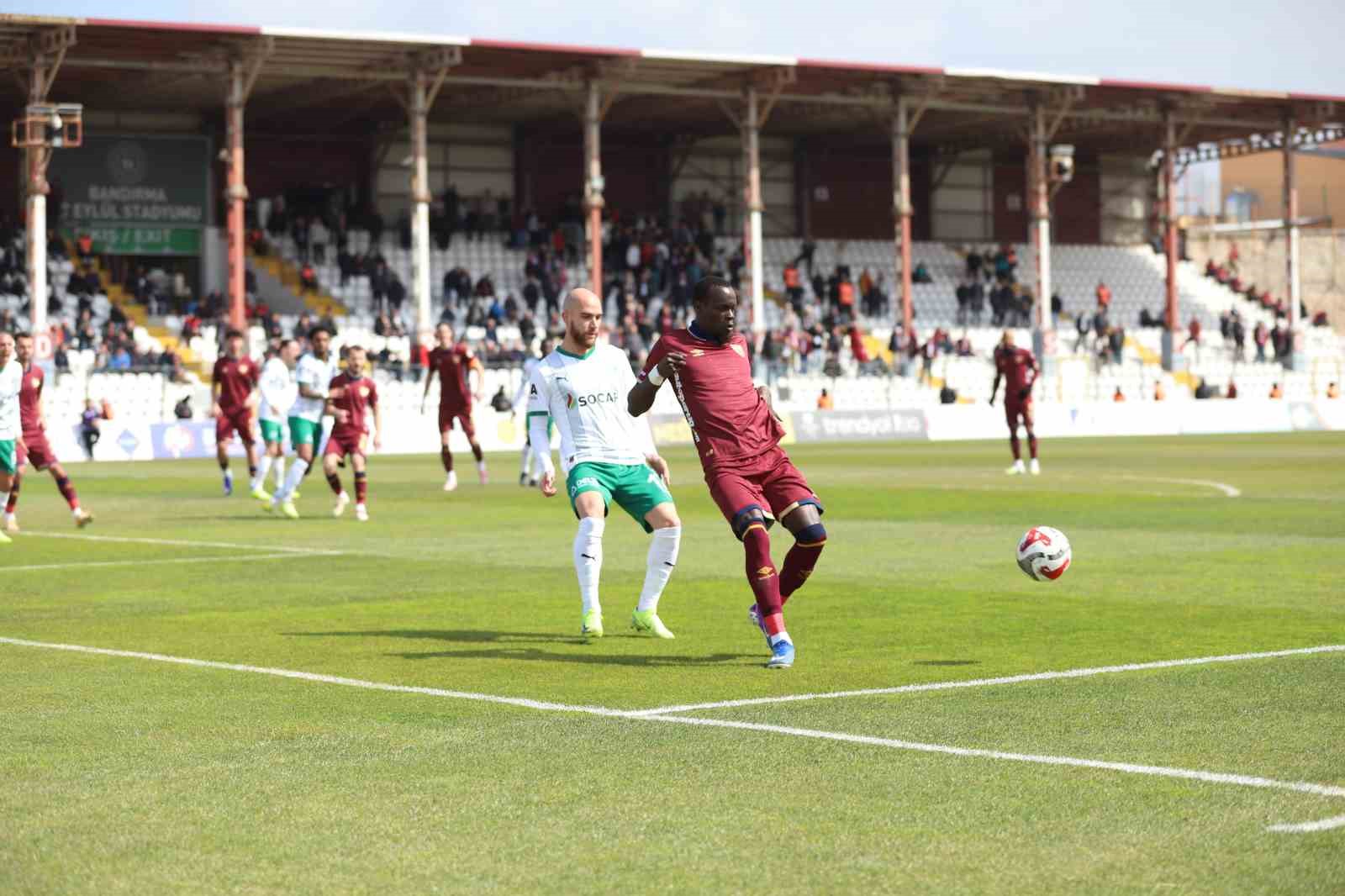 trendyol 1 lig bandirmaspor 0 igdir fk 0 4