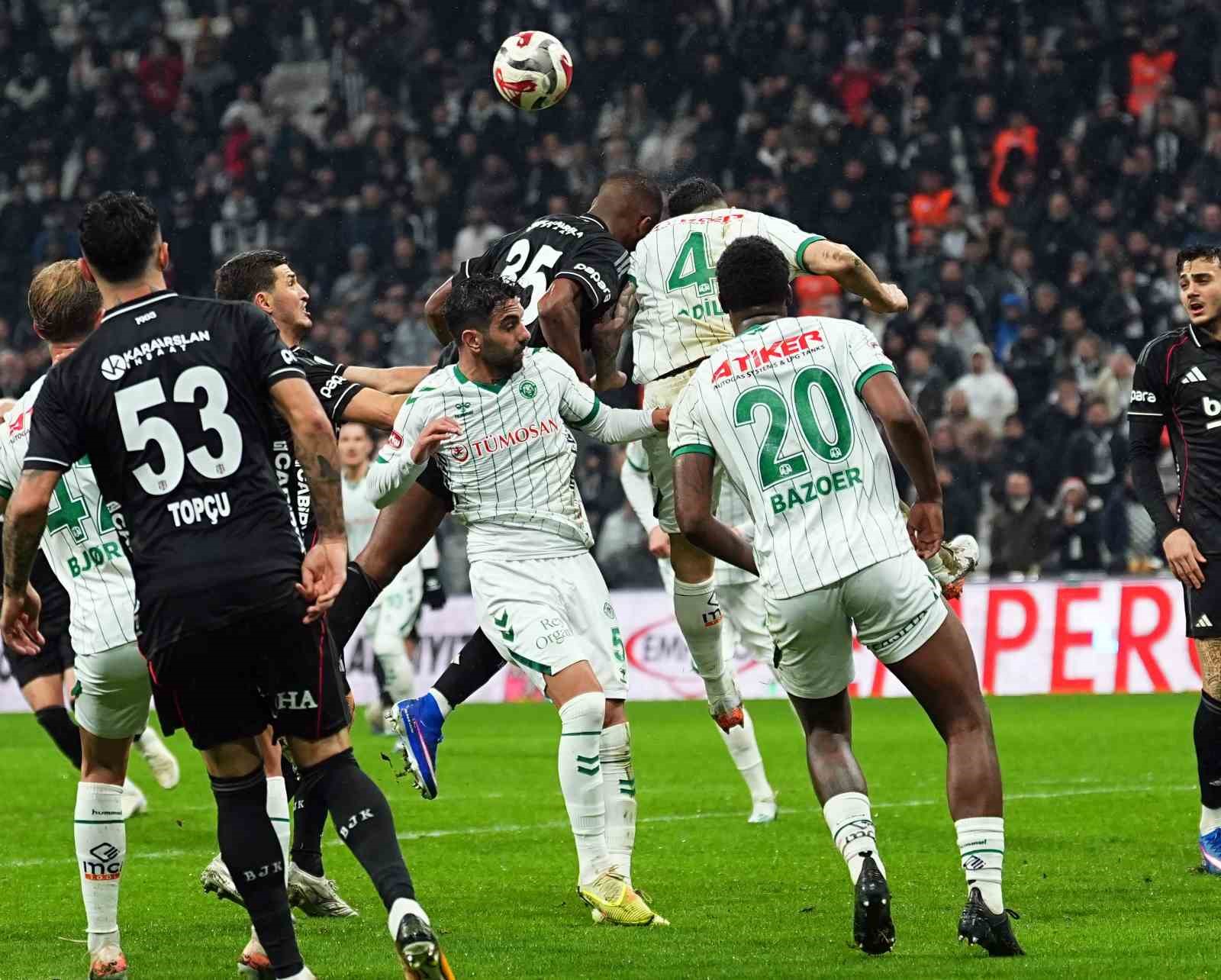 trendyol super lig besiktas 1 konyaspor 1 ilk yari 11